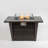 42" Propane Gas Fire Pit Table, 50000 BTU Square Steel Fire Pit With Glass Wind Guard For Outside Patio Deck Garden Courtyard -Gray-476820566