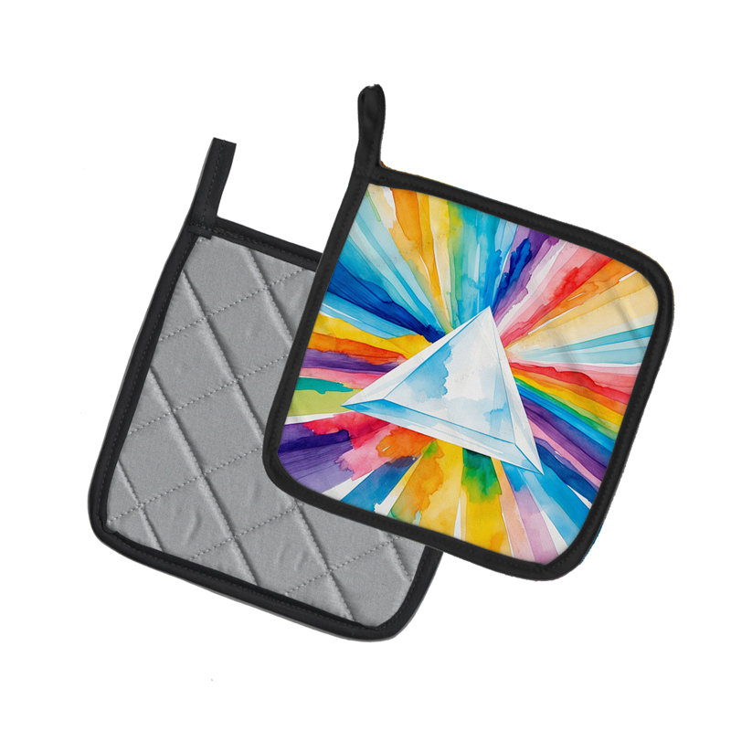 Paire de supports à casseroles Gay Pride Intersectional Prism
