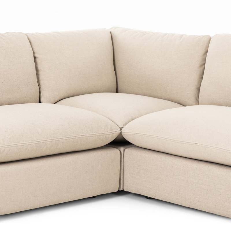 Ingel Sectional, Right Hand Facing, Taupe Linen Blend