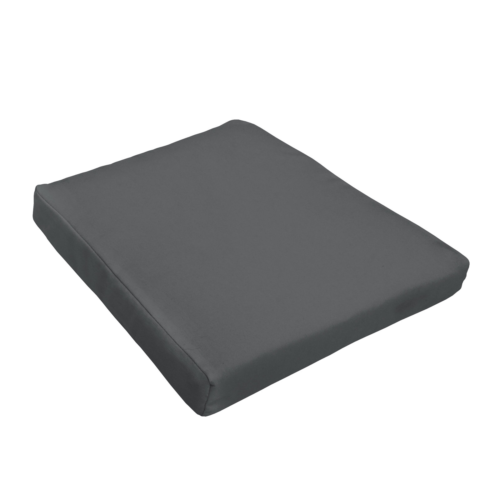 Kisha Sunbrella Outdoor Dining Chair Cushion, Fresco Charcoal