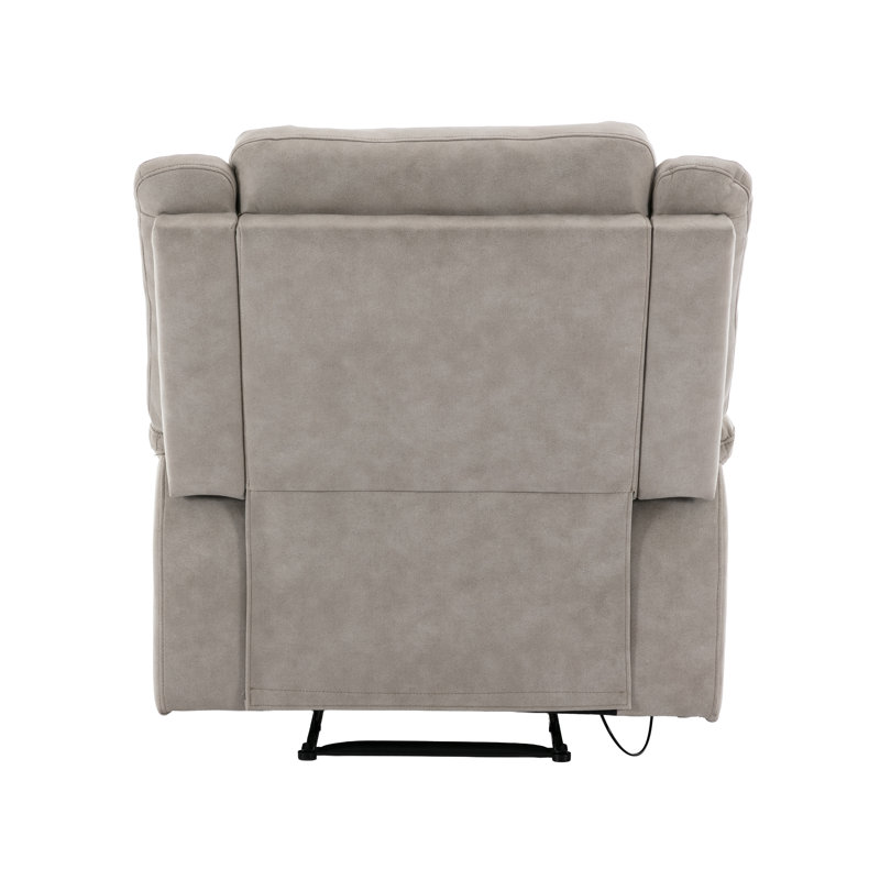 Bonachea 96cm Wide Standard Recliner, Light Grey