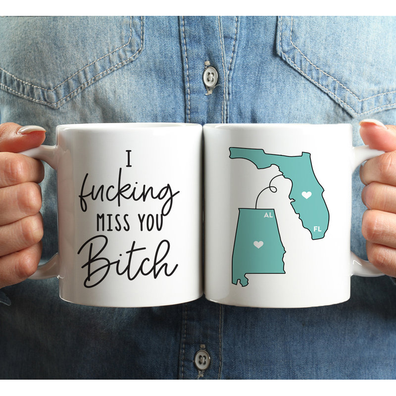 Ceramic Coffee Mug, Florida And Alabama