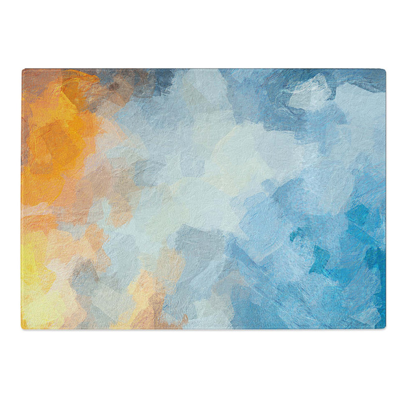Tempered Glass Code Word Chopping Board, 39 cm W x 28.5 cm L