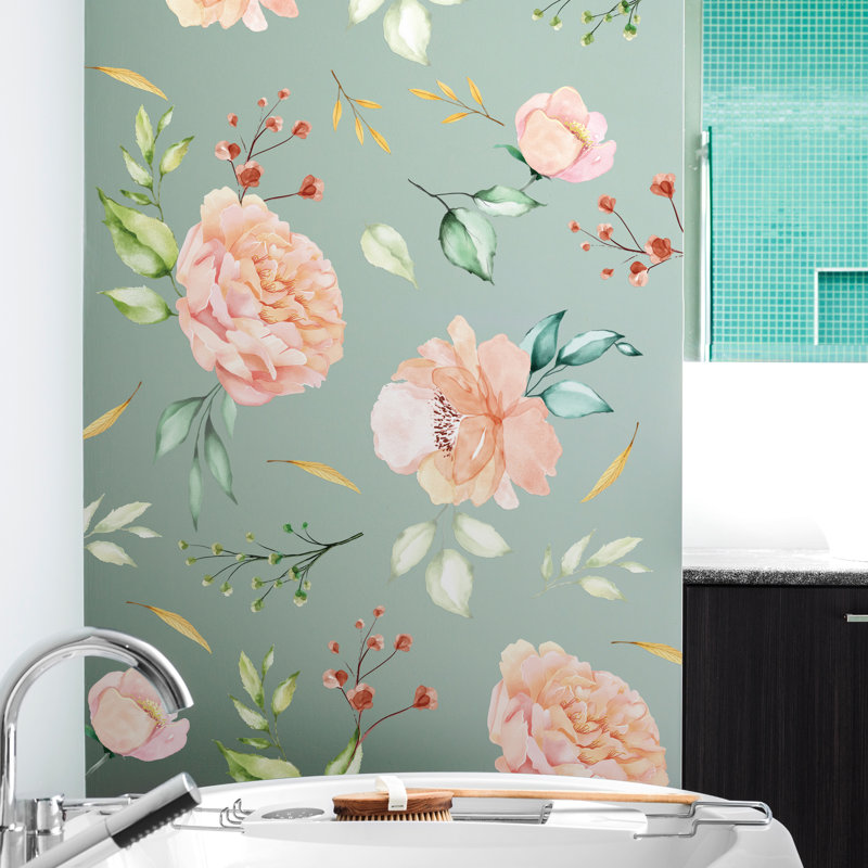 Décalcomanie murale fleurs