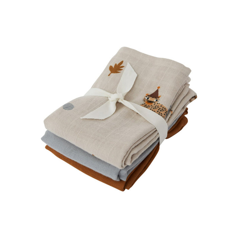 Muslin 3 Piece 100% Cotton Baby Blanket Set
