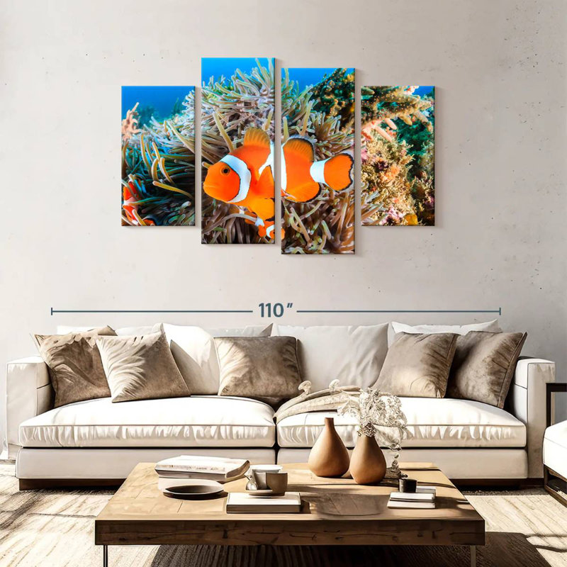Brampt Fish Swimming, 48" H x 75" W