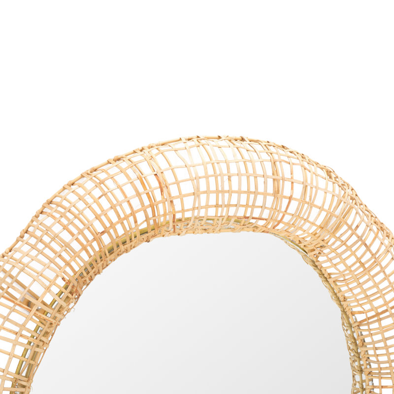 Aarav 24 Inch Cane Mirror