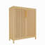 Armoire multi-scène de 42 pouces avec tablettes ouvertes pour la cuisine, la salle de bain, rangement pratique et caché dans les portes pour économiser de l'espace 2