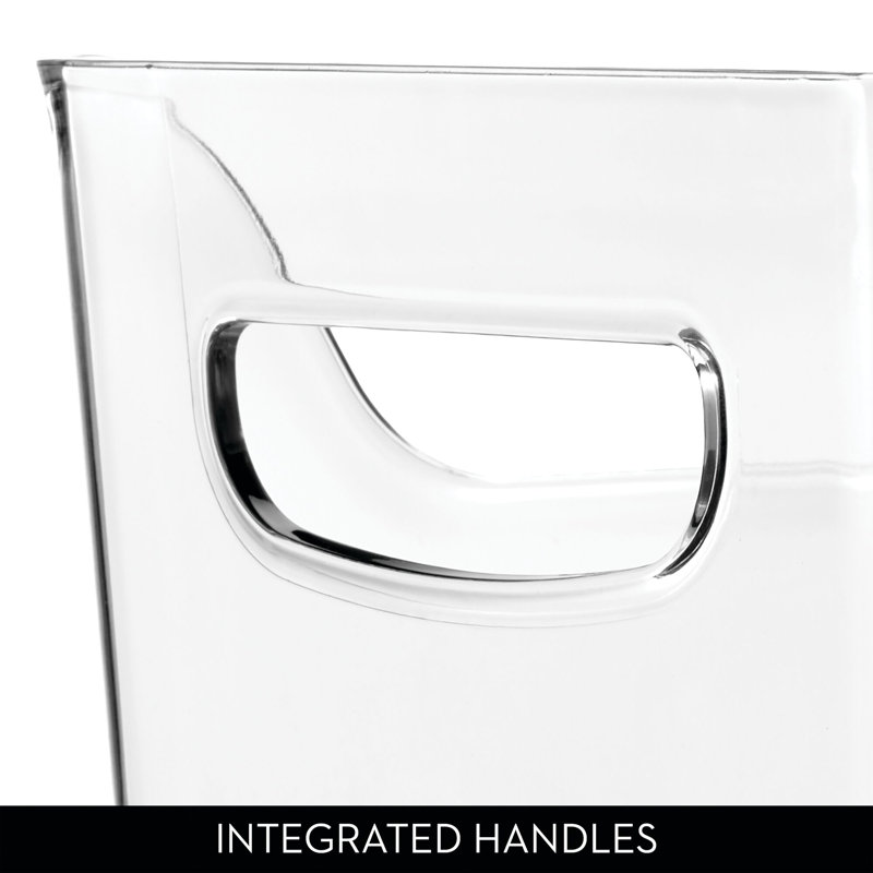 Divided Fridge Organizer Bin with Handles - Refrigerator or Freezer Bin - Organize Food Pouches or Snacks