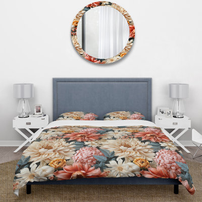 Renaissance Garden Botanical Pattern I Duvet Cover