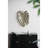 18.9X13.4X1.4" Gold Monstera Leaf Wall Décor