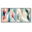Crissie - Ensemble de 2 collages carrés à formes abstraites-101845412-101845415
