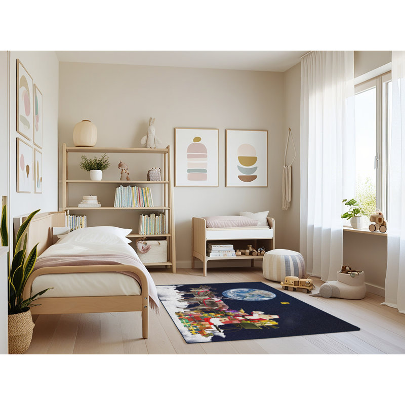 Tapis de noël blue area, Rectangle 3 pi x 5 pi