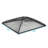 Square Steel Mesh Black Fire Pit Spark Screen Cover-39385670