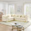 Canapé modulaire luxueux en velours Chesterfield