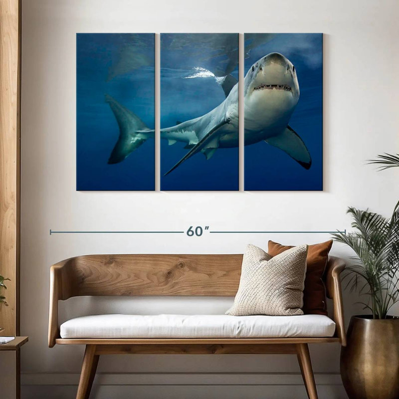 Brampt Shark Pursuit, 32" H x 50" W