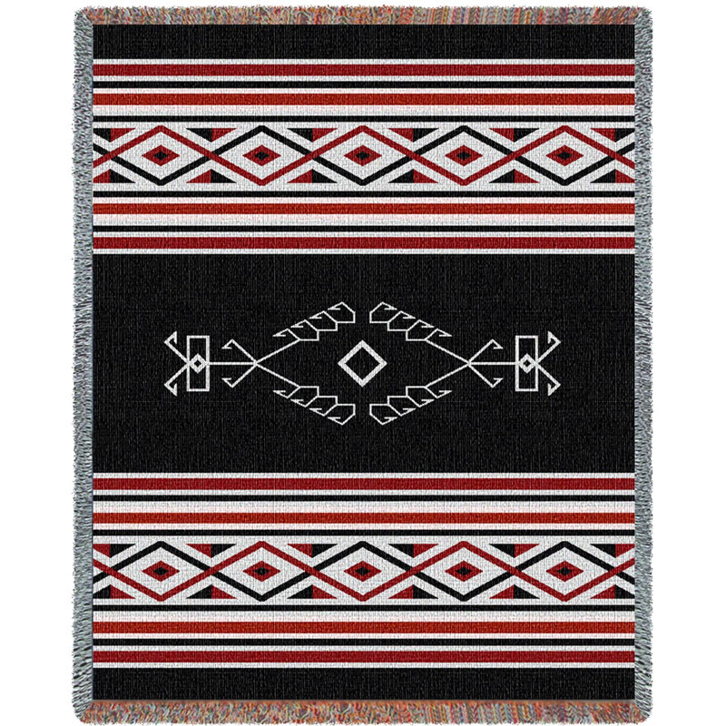 Couverture à vent Pure Country Weavers Desert, Noir / rouge
