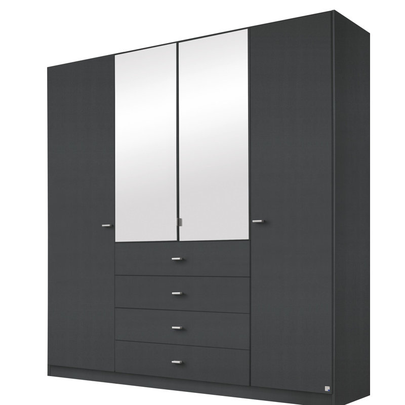 Sinsheim 4 Door Wardrobe, Grey