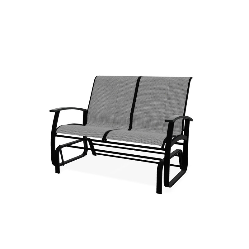 Banc oscillant Askar, Graphite classique P30, Noir texturé, Nickel
