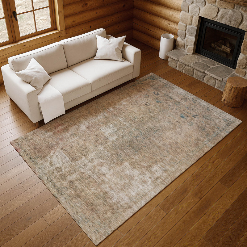 Premium Machine Washable Marasco AMF1629 Global Rug, Rectangle 9' x 12'