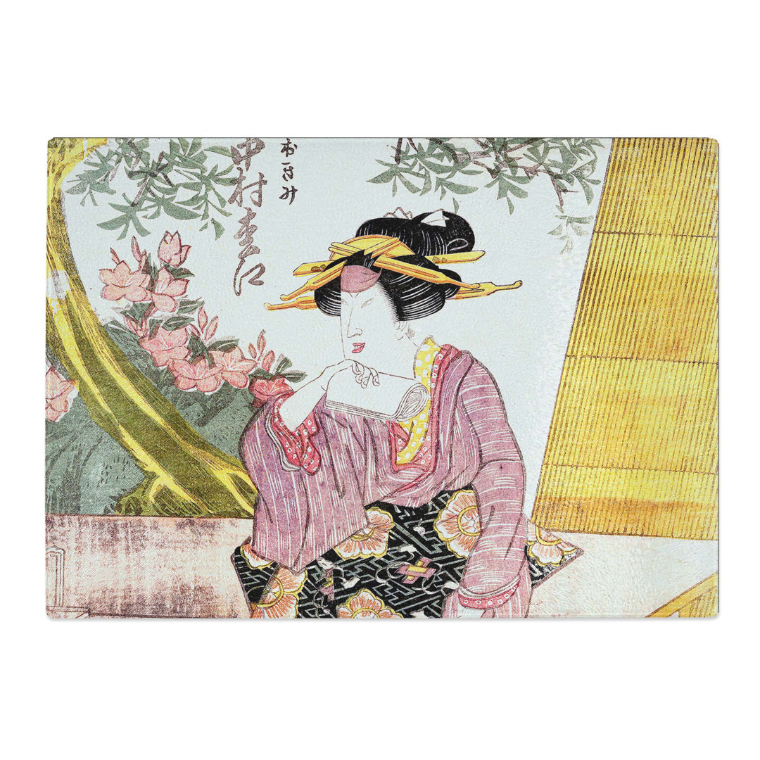 Tempered Glass Beauty Otami by Utagawa Kunisada Chopping Board