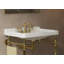 Lavabo de salle de bain en céramique blanche 28 pouces avec 3 trous de robinet, fixation murale, sans armoire ni robinet | Idée de cadeau-123032128