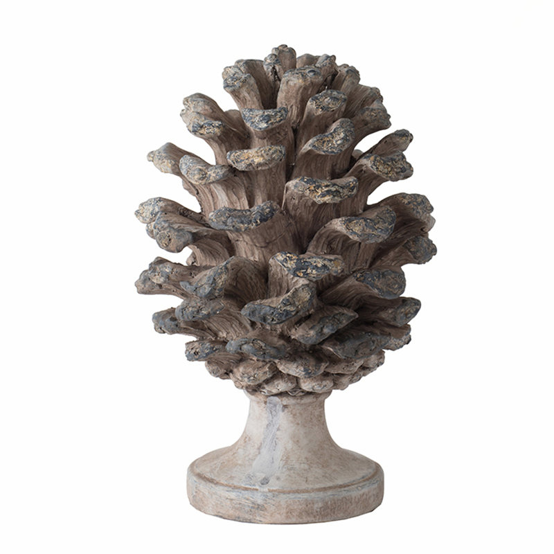 Charmante décoration de table en forme de pomme de pin, design traditionnel pour un décor naturel et polyvalent