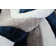 Thionville Shag Blue/Grey/White Shag Area Rug