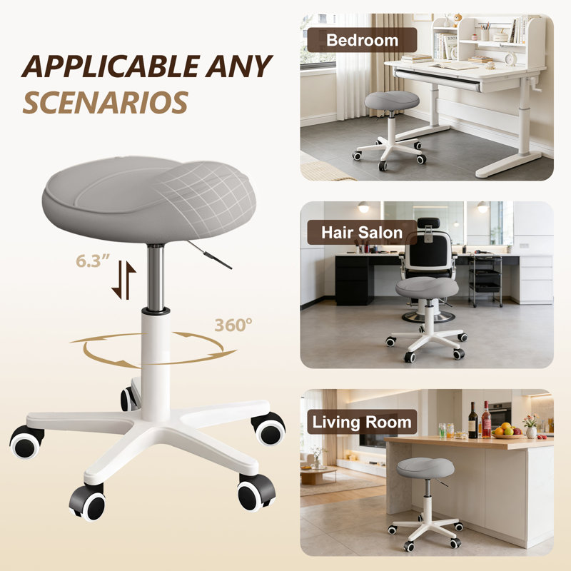 Industrial Stool, Grey