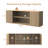 70" Fluted TV Stand for TVs Up to 80", Faux Marble Top & 1.97" Panels, Modern Entertainment Center-124391302
