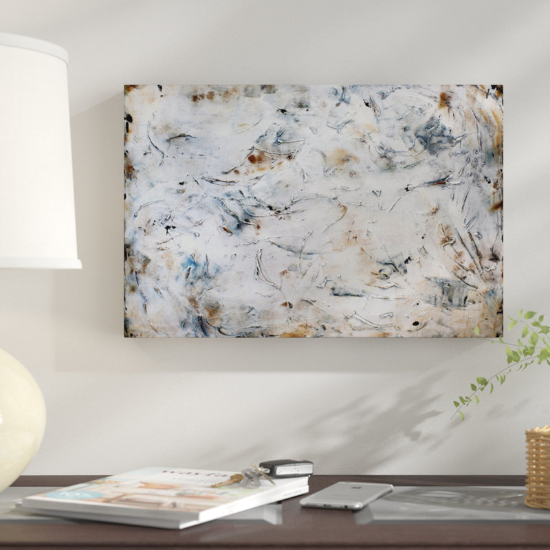 « rouillée abstract », reproduction sur toile, H 18 po x l 26 po x P 1,5 po, Toile tendue, Pas de tapis
