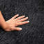 Canapé-lit simple en chenille de 55 pi pour salle de projection, installation facile, rembourrage en mousse noire, coussin