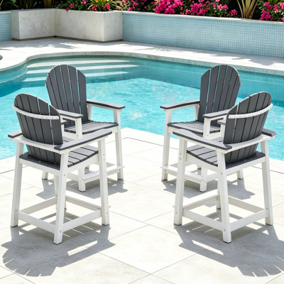 Hdpe Outdoor Adirondack Bar Chair