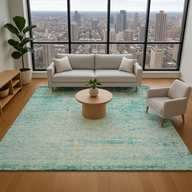 Premium Machine Washable Jakiyra AMF1901 Modern Rug, Rectangle 8' x 10'