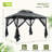 Double Roof Soft Top Metal Patio Gazebo With Netting-111128222-111128224
