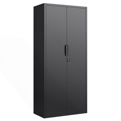 2-Door File Cabinet With Lock And 4 Adjustable Shelves