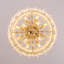Lustre en cristal 24 po, plafonnier moderne