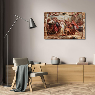 «Briseis Étant donné le retour d'Achille» par Peter Paul Rubens - Art mural sur toile tendue avec châssis
