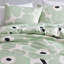 Unikko Orange/Green/White Organic Cotton Duvet Cover Set-467131658-467131656