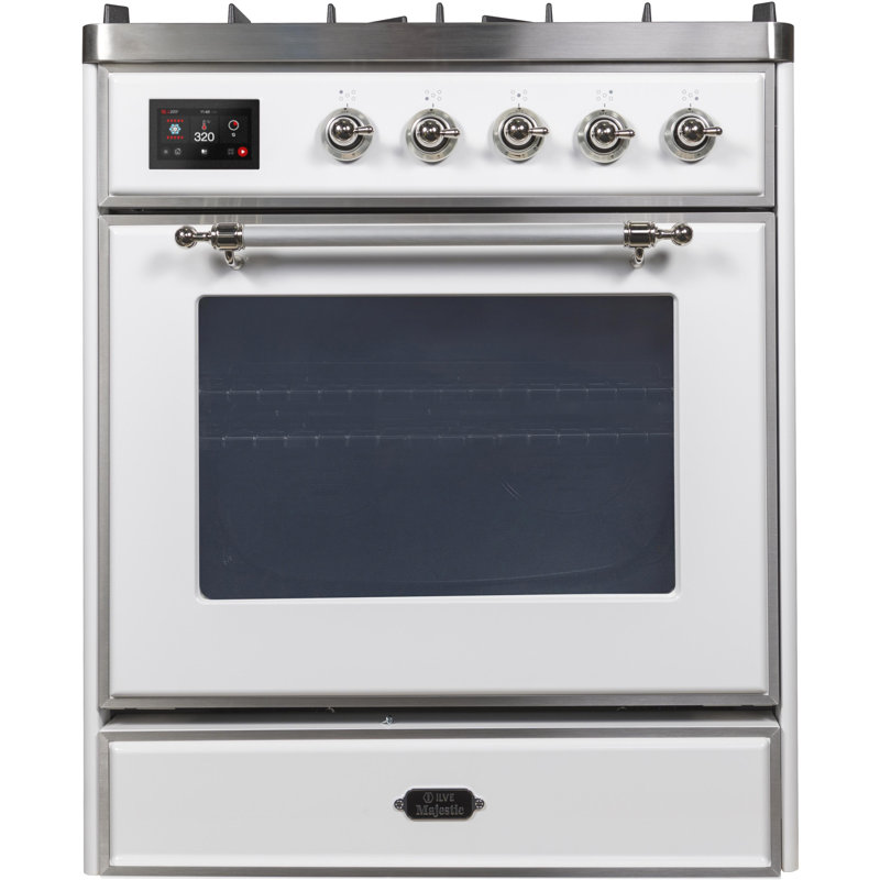 Majestic II 30" 2.3 cu. ft. Freestanding Dual Fuel Range, Liquid Propane, Gloss Black/Bronze