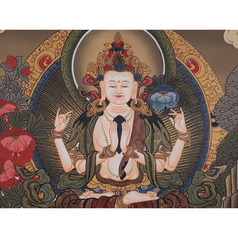 Chanrezig (Avalokiteshvara) | Brocadeless Thangka