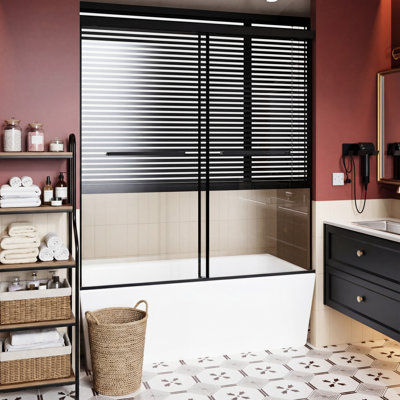60X62 Inch Aluminum Shower Door With Dual Sliding Mechanism, Soft-Close Feature, 30 Setup, And Leak Design For Bathroom Settings Gentle Soft-Close, Quick Install, Water Guard, Modern Upgrade