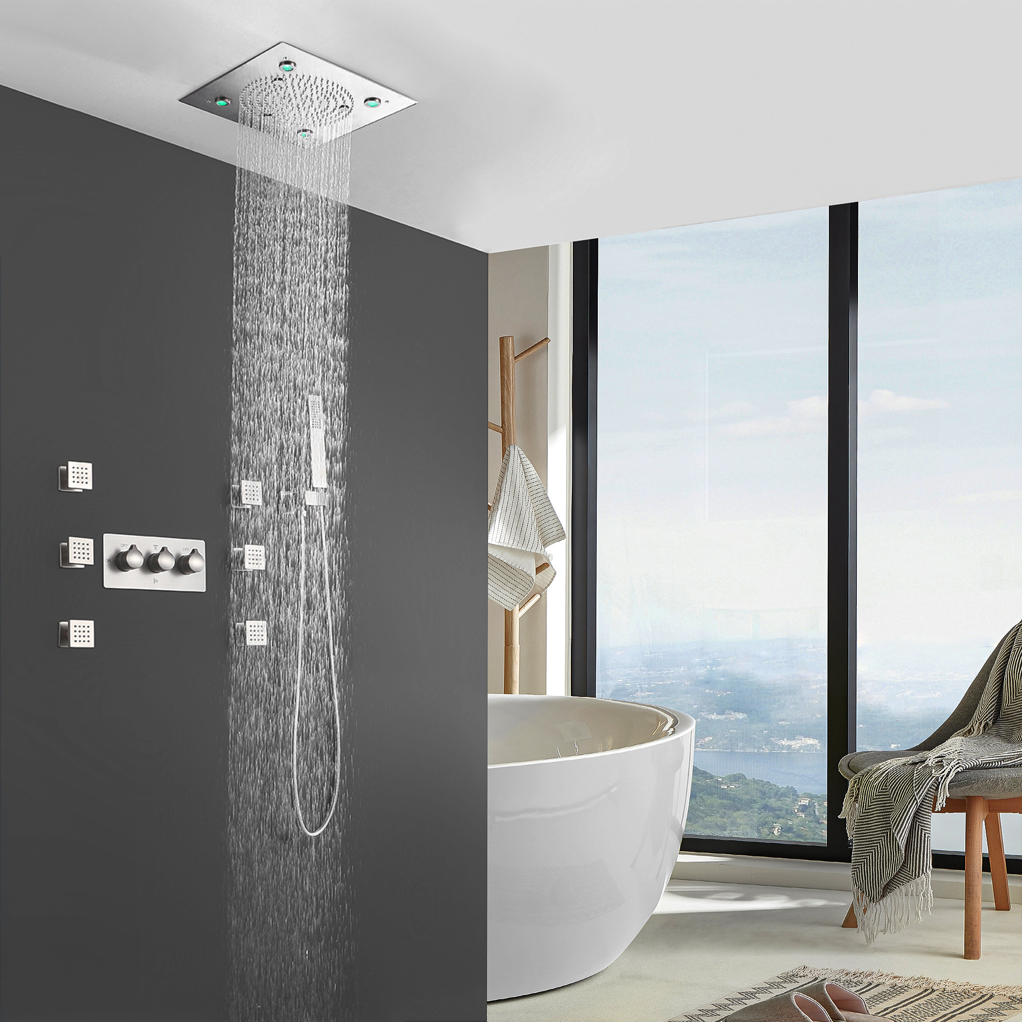 multiple head shower designs