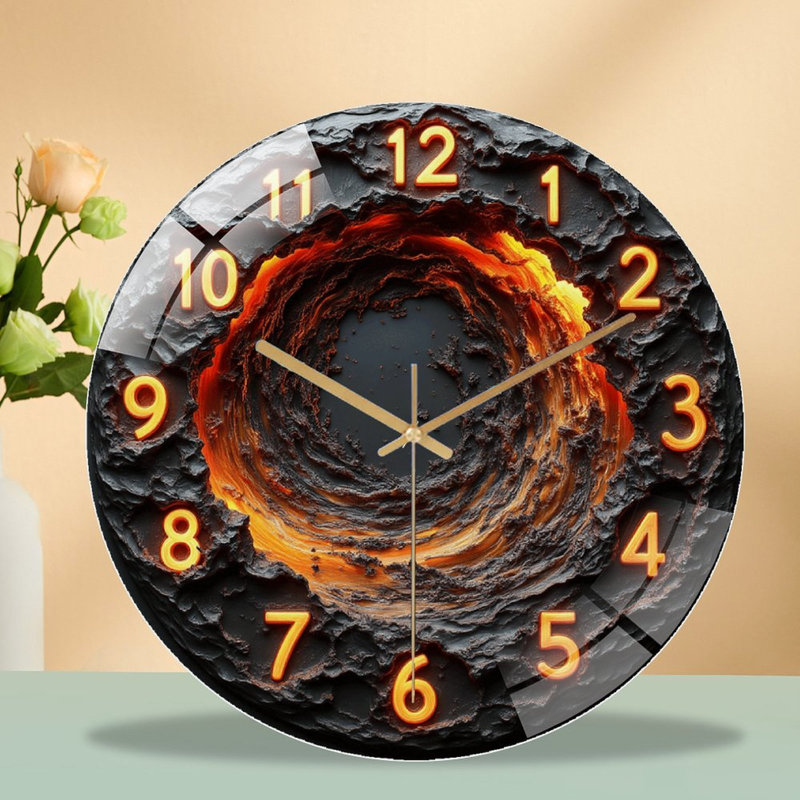 Horloge murale Lava Flow Design