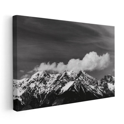 «The Dolomites III Black and White», reproduction d'art sur toile