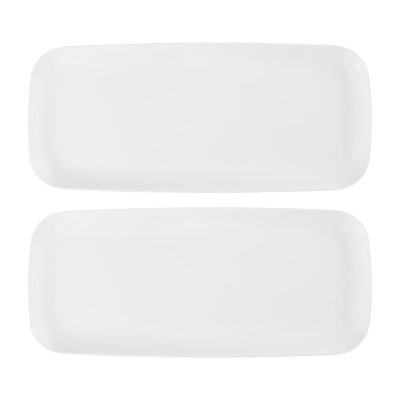 2-Piece White 15" Tray