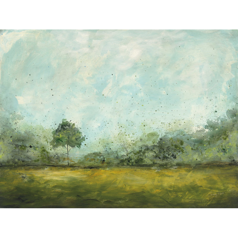 «Spring Walk» par Courtney Prahl - reproduction d'art sur toile tendue, H 24 po x l 32 po