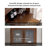 Nordic Oak Multifunctional Kitchen Food Cabinet