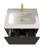 Etna 24" Striped Brushed Black Oak Floating Bathroom Vanity With White Ceramic Sink, Bathroom Vanity For Modern Bathroom, One-Piece White Sink Basin Without Drain, Pre-Assembled-1955823143-1955823141