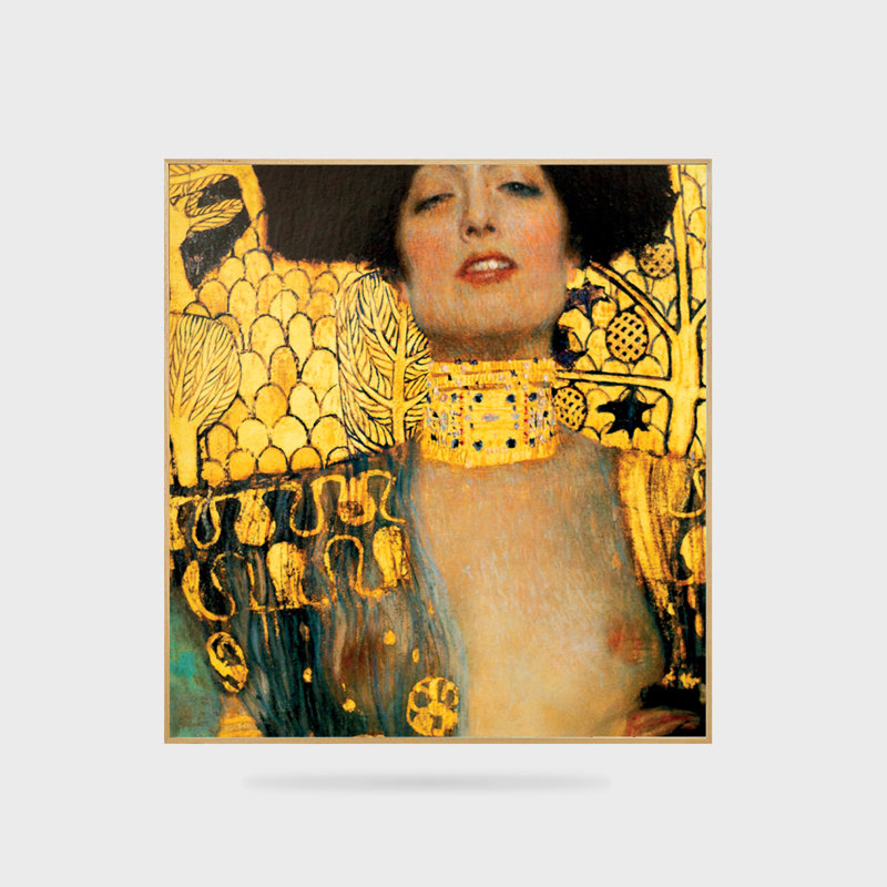 Giuditta by Gustav Klimt - 1 Piece Painting, Brown Framed